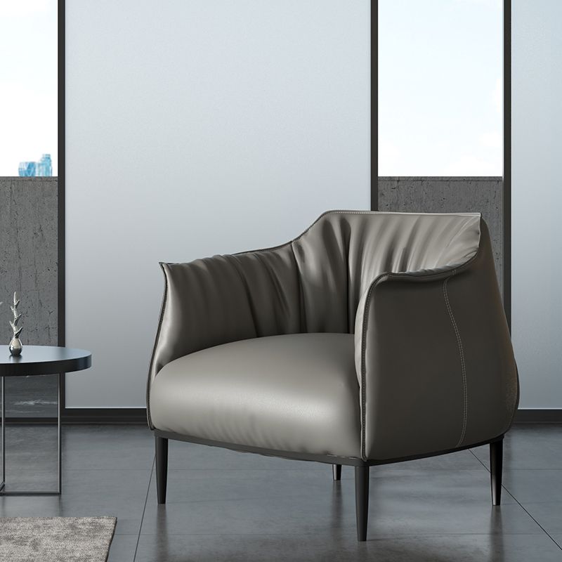 Barrel Chair 31.49" L x 33.46" W x 31.49" H Arms Included Barrel Accent Chair