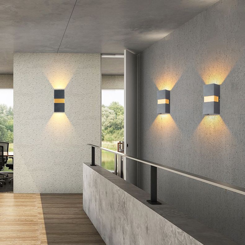 Rechteckige Aluminium im Freien LED LED Wandleuchte IP65 wasserdichte modern