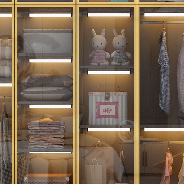 Modern Style Wooden Wardrobe Cloth Rod Included Wardrobe Closet for Bedroom