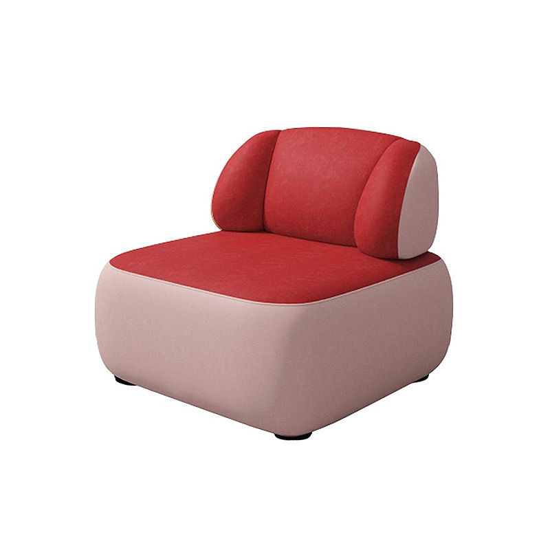 Fixed Back Armless with Fabric Seat Fabric Bedroom Patchwork Accent Chair