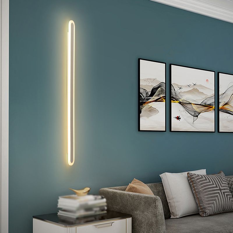 Sitting Room Wall Sconce Modern Acrylic Metal Led Simple Wall Mounted Light Fixture
