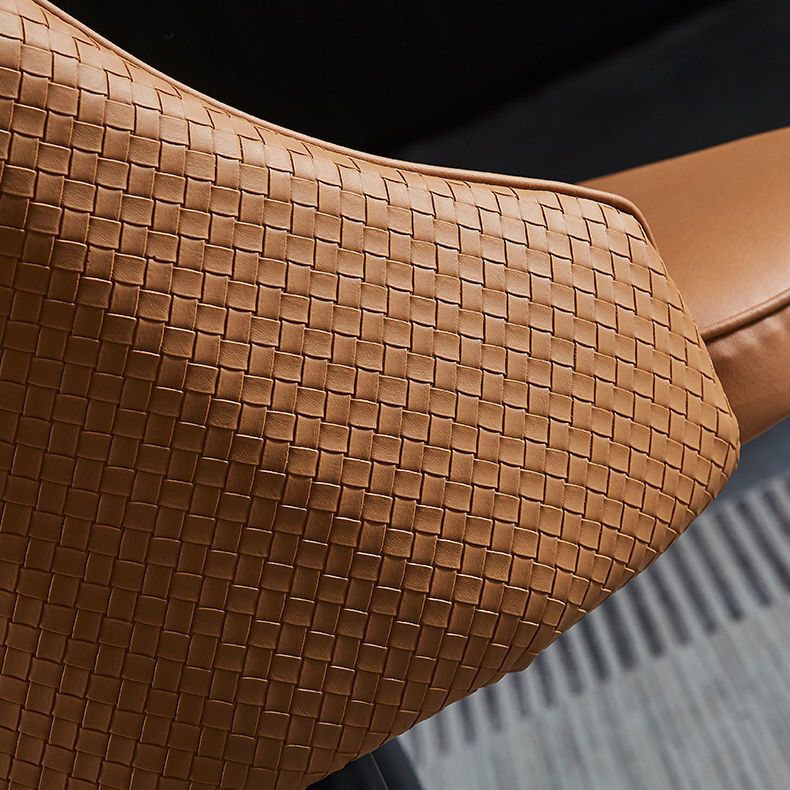 Dining Room Upholstered Chair Industrial Faux Leather Parsons Chair