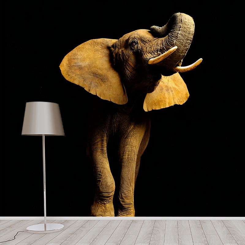 Photo Style Elephant Wall Art Extra Large Mural Wallpaper for Accent Wall, Personalized Size Available