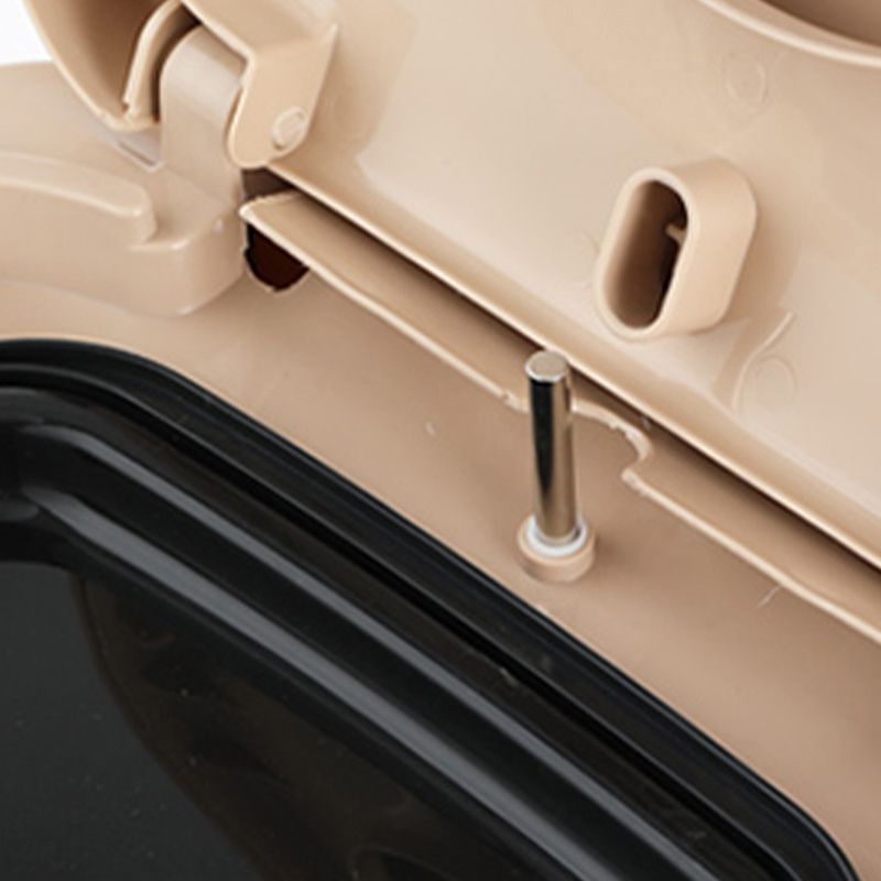 Contemporary Plastic Toilet Floor Mounted Toilet Bowl with Slow Close Seat for Washroom