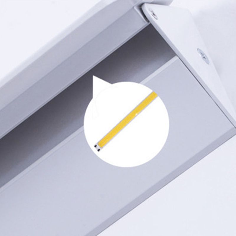 LED Wall Mount Light Metal Wall Sconce Light with Acrylic Shade for Bedroom