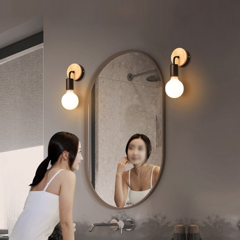 Lampade a parete per lampadina nuda Lampade a parete Ultra-Modern Wall Sconce Lighting per camera da letto