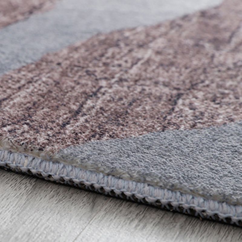 Funky Abstract Art Rug Contemporary Soft Polypropylene Rug Non-Slip Backing Carpet for Living Room