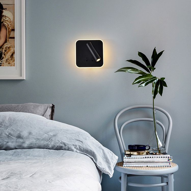 Modern Minimalist Style Cylinder Wall Mounted Lighting Metal Wall Lamp