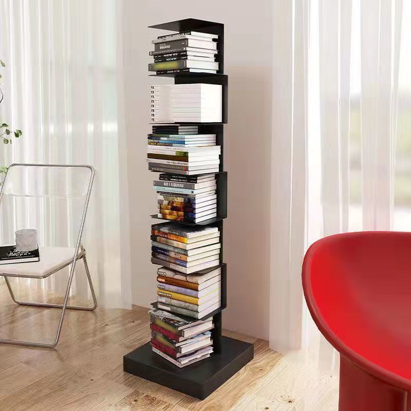 Invisible Bookshelf Open Back Contemporary Style Bookcase for Home and Office