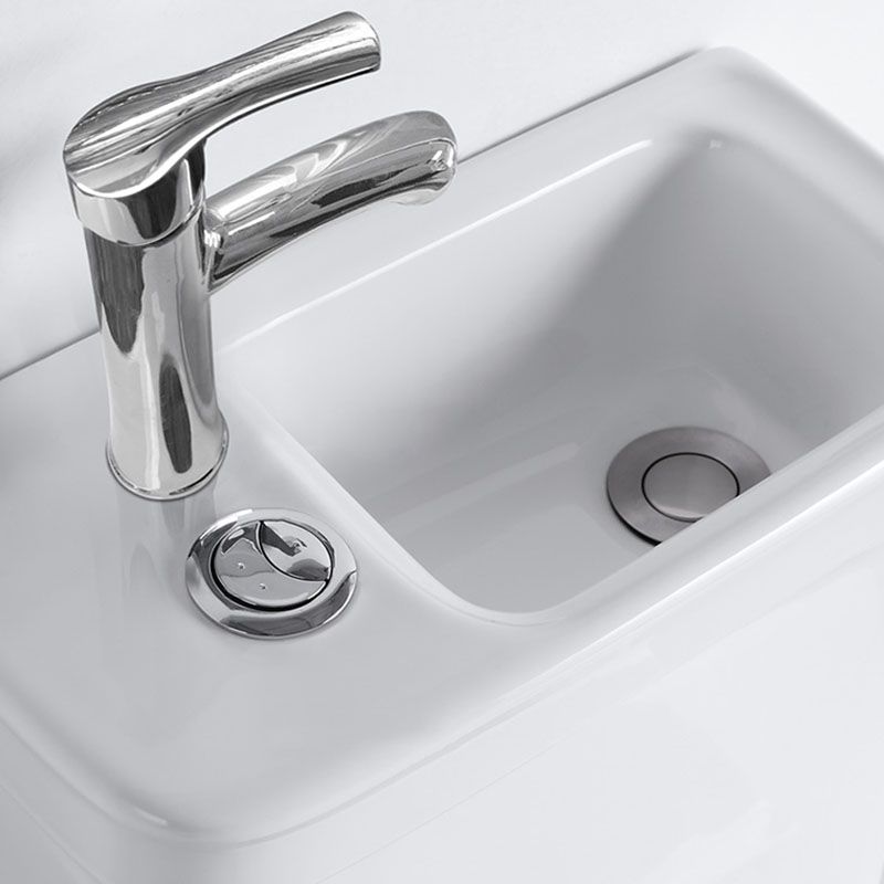 Modern Porcelain Toilet Floor Mount Siphon Jet One-Piece Toilet Flush Toilet