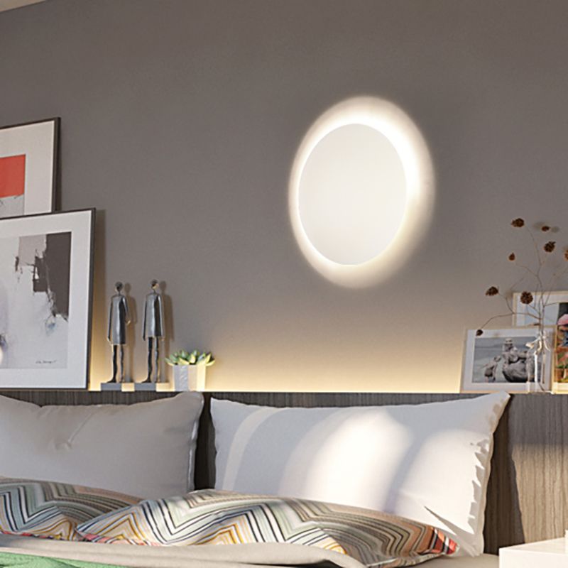 Semisfeer Acryl Wandlicht Modernisme Wit/goud LED SCONCE Licht in warm/wit licht voor slaapkamer