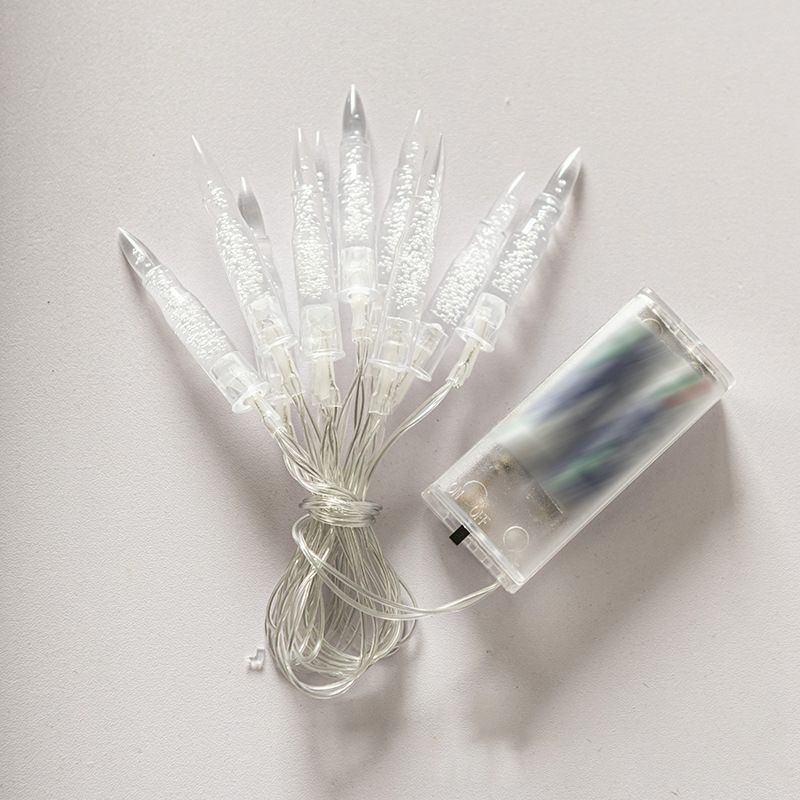 Plastic Geometric Shaped String Light Set Modern LED Festive Light for Indoor
