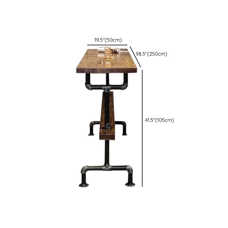 1/3/4/7 Pieces Bar Stool and Table Set Solid Wood Pub Table Set