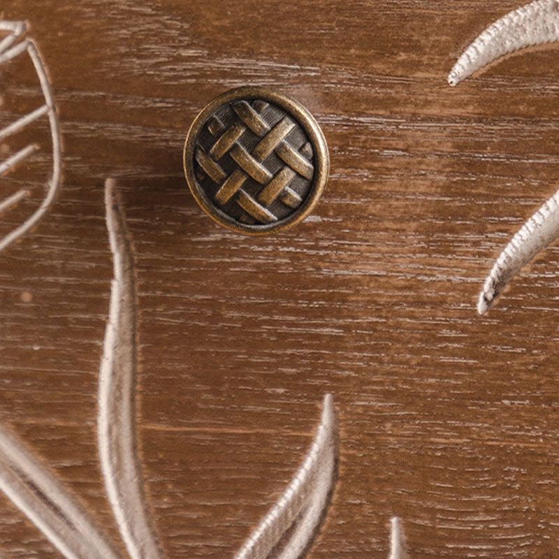 Modern Style Dresser Solid Wood Storage Chest with Drawers for Home