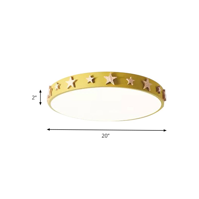 Trommel-Unterputzleuchte, moderne Deckenleuchte mit Sterndekoration für Kinderzimmer