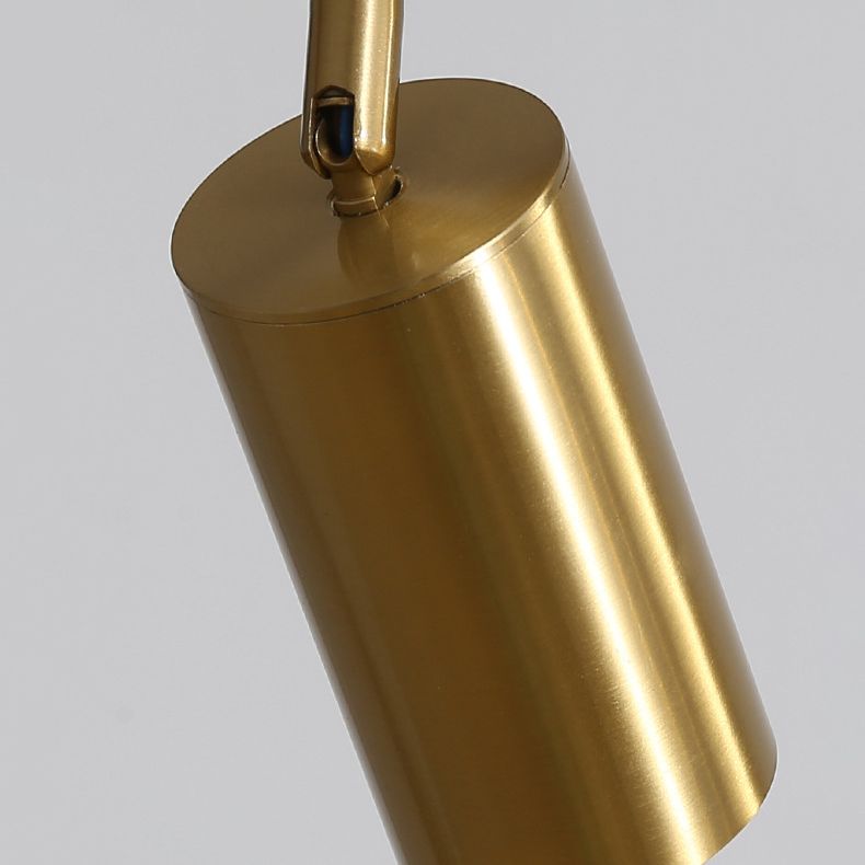 Zeitgenössische Anhängerleuchten Zylindermetall 4 Light Island Kronleuchter