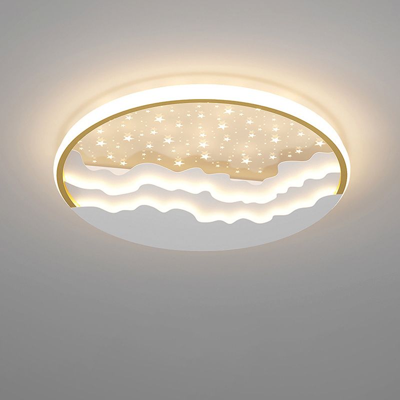 Lumière simple menée ronde en métal de style moderne d'appareils d'éclairage de plafond de bâti affleurant