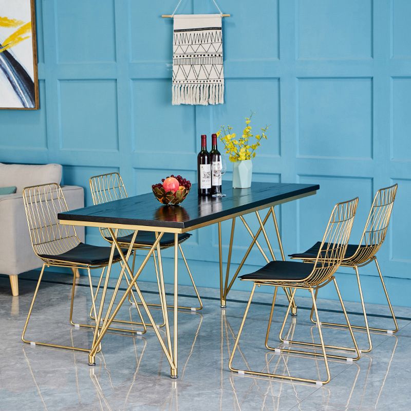 Traditional Luxury Dining Table White in Marble Rectangle Dining Table for Kitchen