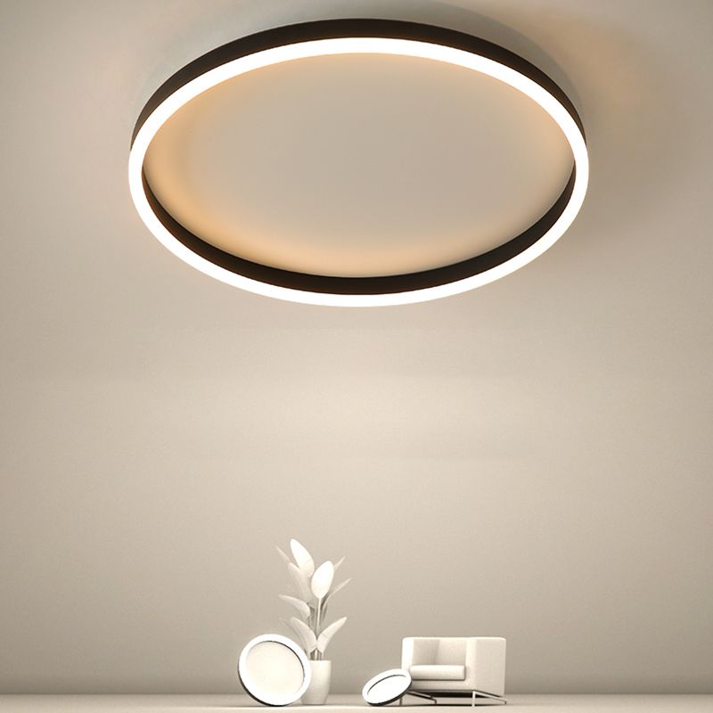 Luminaire encastré rond à LED simplicité plafonnier encastré pour salon