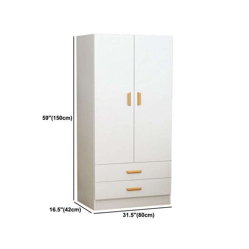 Contemporary Style Wardrobe Armoire Wood Wardrobe Closet for Bedroom