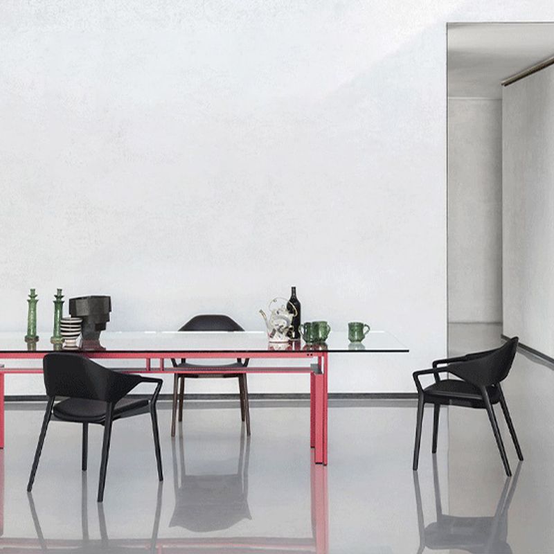 Contemporary Kitchen Dining Arm Chair Open Back Dining Chair