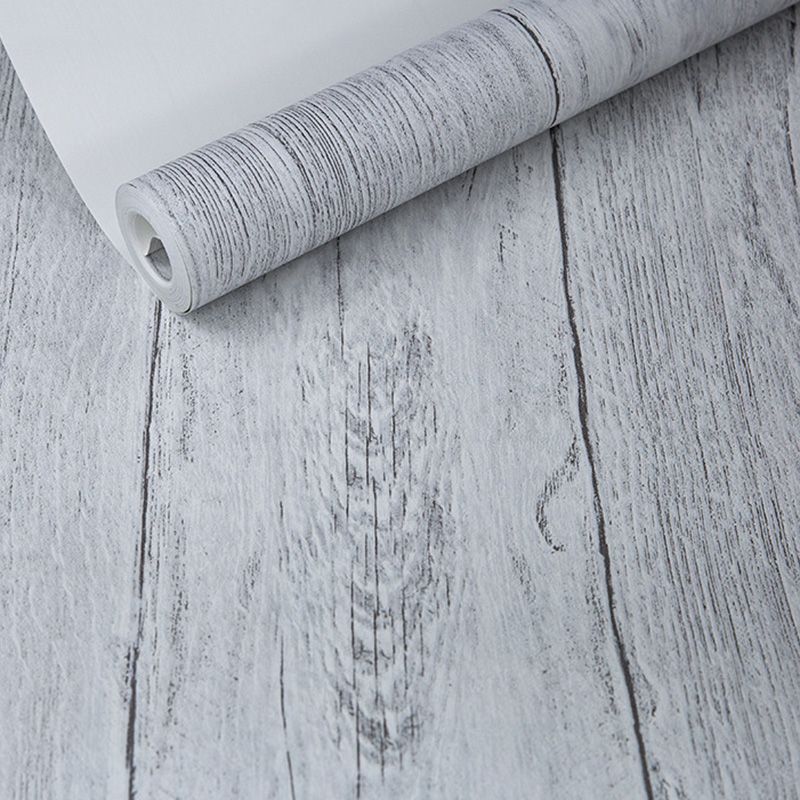 Wooden Stripes Wall Covering in Neutral Color Non-Woven Material Wallpaper for Coffee Shop, 57.1 sq ft.