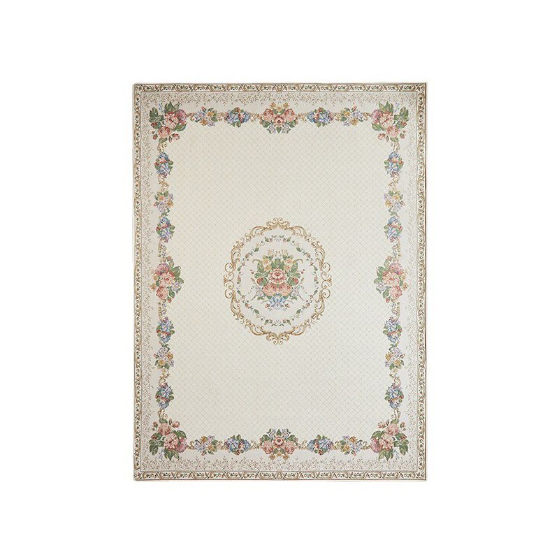 European Ethnic Style Rug Living Room Carpet Polyester Washable Area Rug
