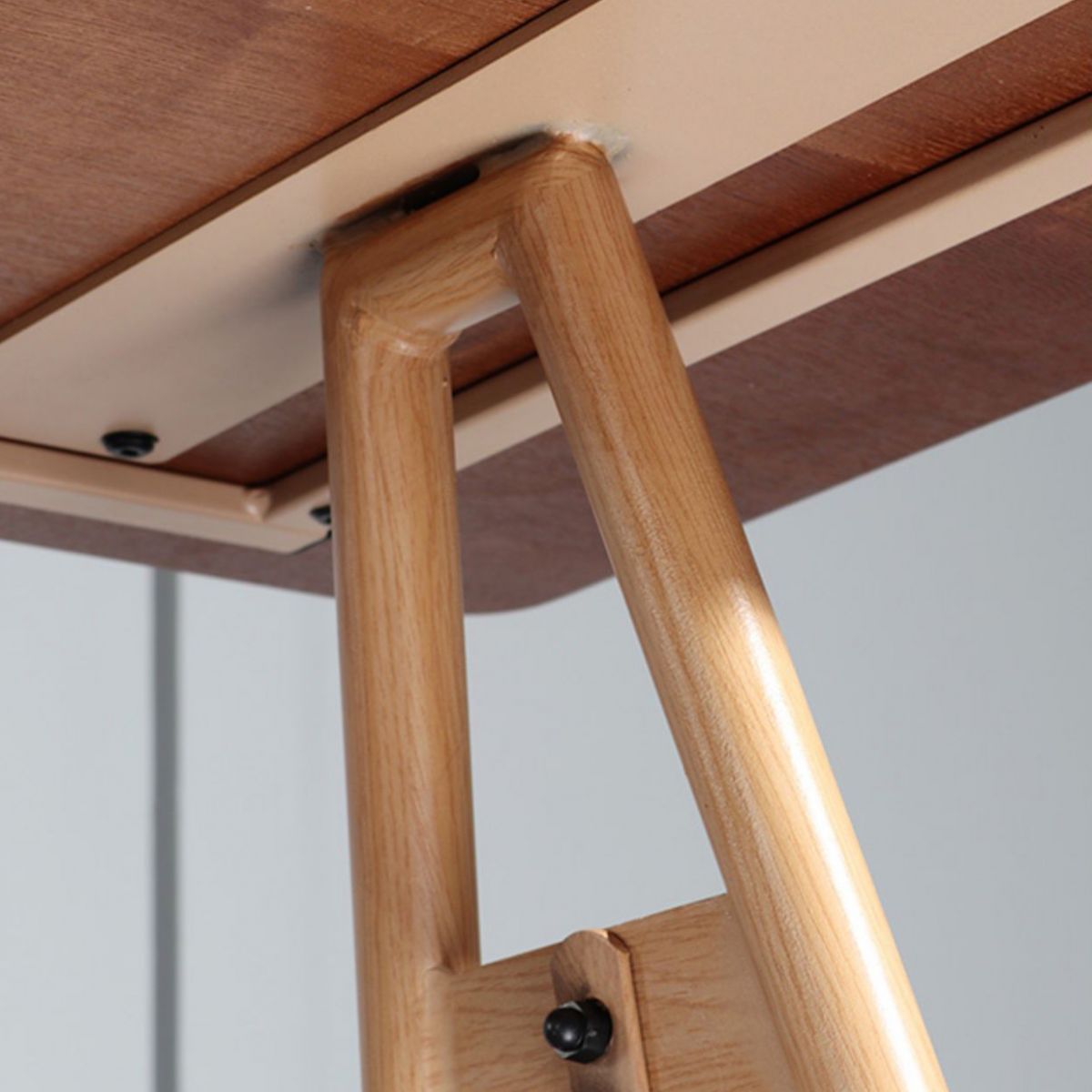 Modern Living Room Rectangle Wooden Trestle Bar Dining Table