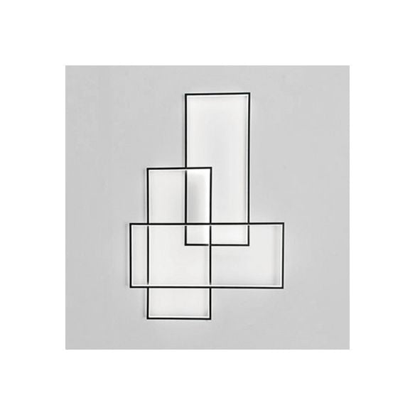 Applexion murale de traversée noire de 20,5 "/ 30" de largeur