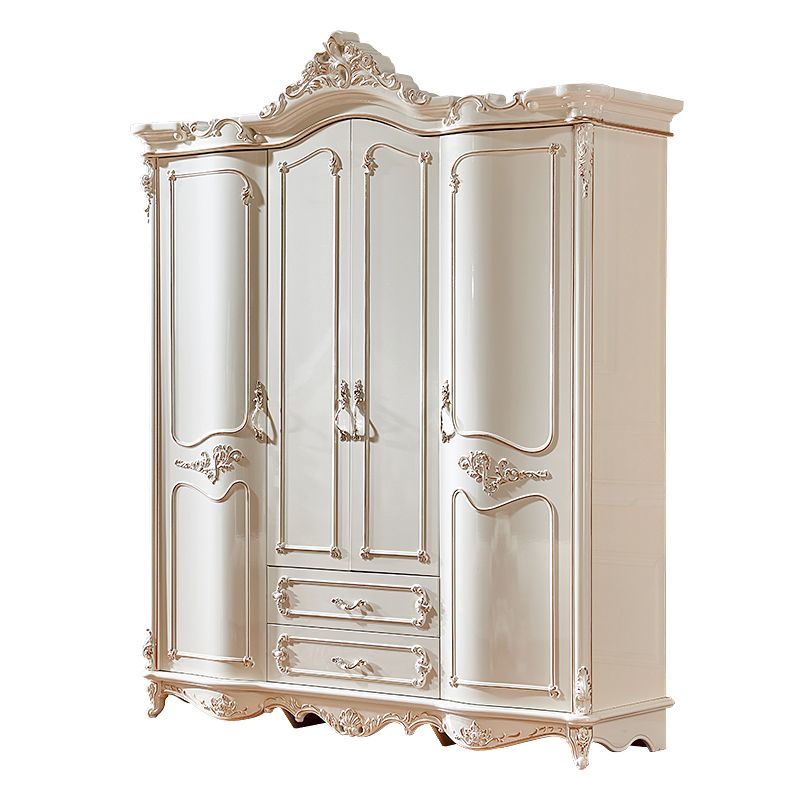 French Country Wardrobe Armoire Wood Wardrobe Cabinet for Bedroom