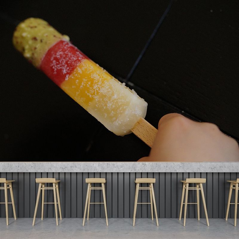 Delicious Ice Cream Mural Wallpaper Decorations for Dessert Shop Kitchen