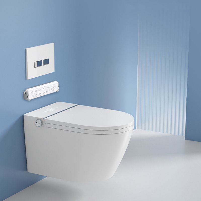 Wall Mount All-In-One Toilet Bowl Contemporary Flush Toilet for Washroom