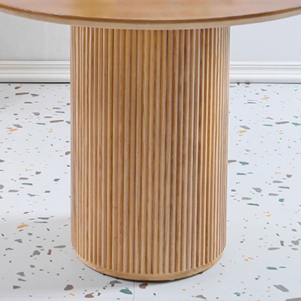 Round Table Solid Wood Contemporary Style Dining Table for Home Kitchen