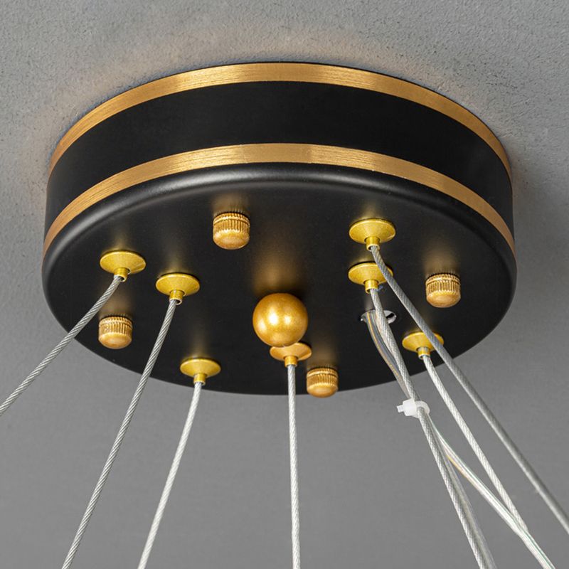 1-Licht-Kristallhänge-Leuchte moderne LED-Anhängerlampe für Schlafzimmer