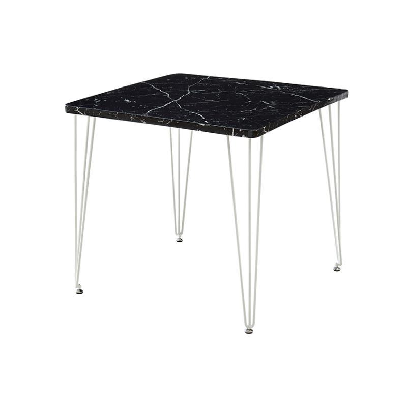 Mesa de comedor cuadrada de estilo industrial 4 Pegas Mesa de comedor para comedor para comedor
