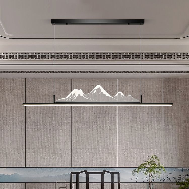 Colgante moderno de la isla de aluminio en la isla LED para comedor