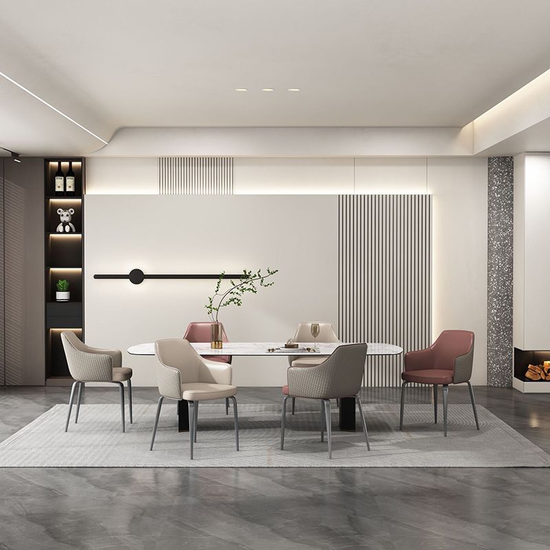 Indoor Kitchen Dining Accent Chair Upholstered Dining Arm Chair