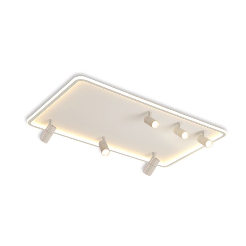Spot encastré rectangulaire en acrylique, luminaire de plafond LED minimaliste pour salon