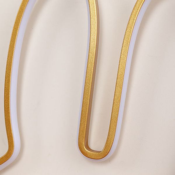 Rabbit Shaped Wall Night Light Cartoon USB Charging LED Wall Sconce