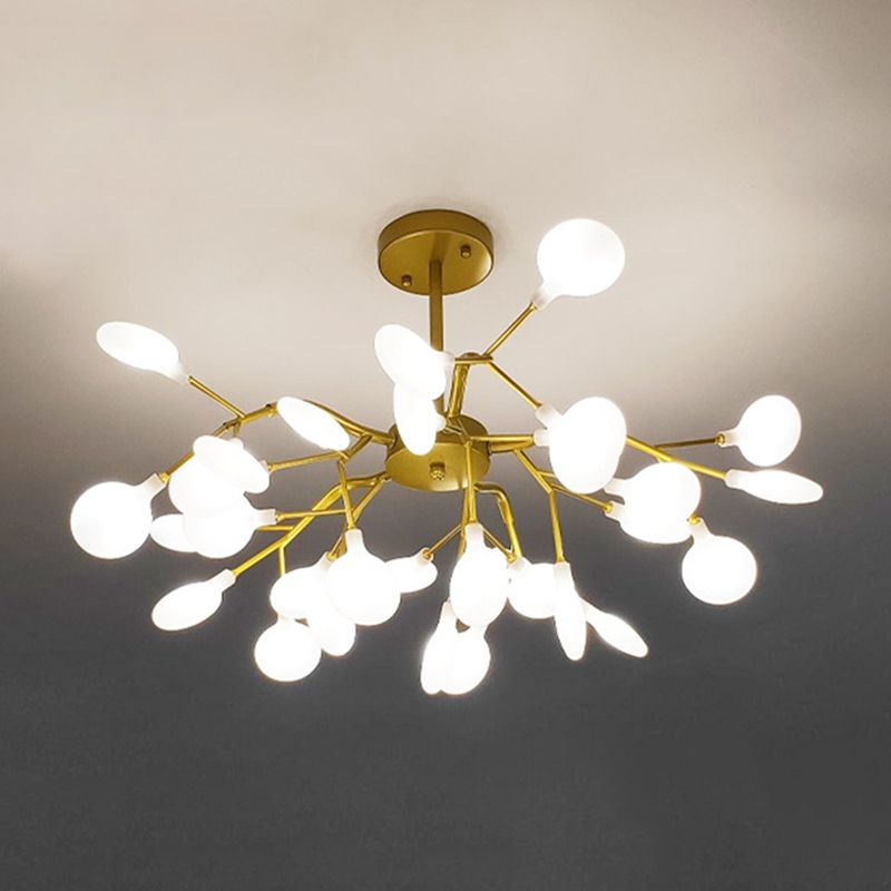 Metall einzigartige Form Kronleuchter leichter moderner Stil Multi -Light Hanging Lampe für Esszimmer