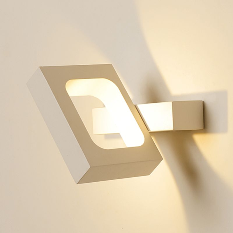 Metal Geometry Shape Wall Lights Modern Style 1 Light Wall Mount Fixture for Living Room