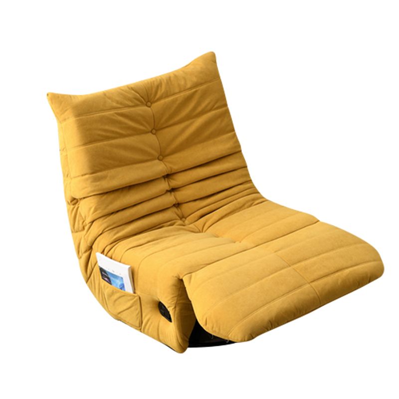 34.6"Wide Swivel Slipper Chair, Tight Back Armless Single Chair for Bedroom