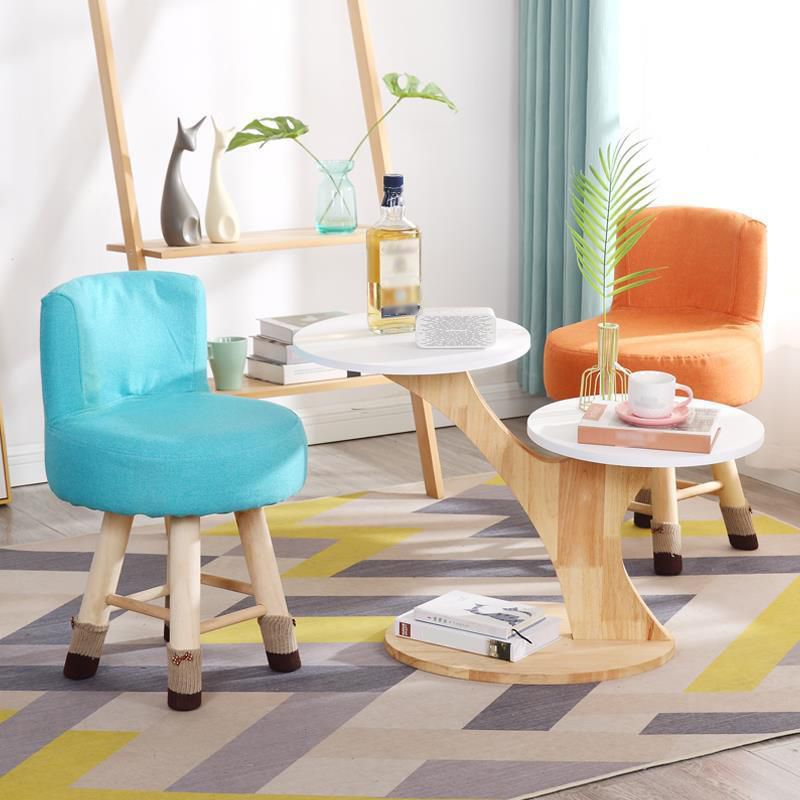 Parsons Chair Armless Solid Wood Frame Chair for Living Room and Bedroom