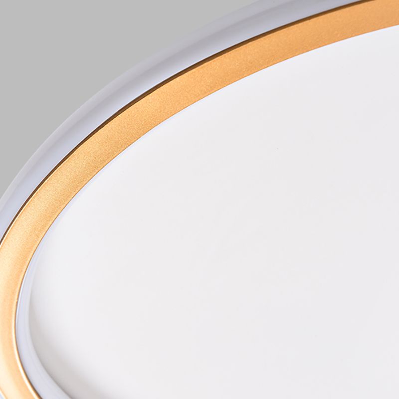 Modern LED Flush Mount Light Fixture Gold Geometry Ceiling Light Fixture with Metal