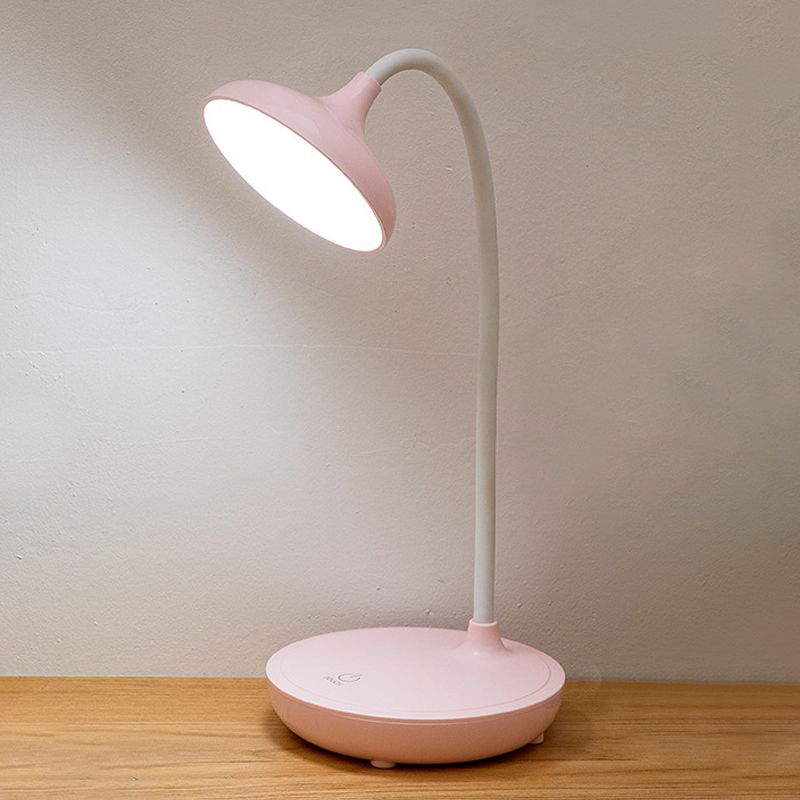 Lampade per comodini rotondi Modern Plastic 1 Lampada da tavolo a LED LED