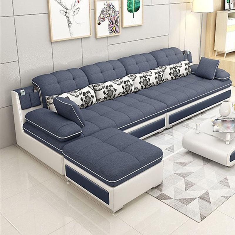 129.92" W √ó 62.99" D √ó 33.46" H Removable Cushions Pillow Top Arm Sofa and Sectional