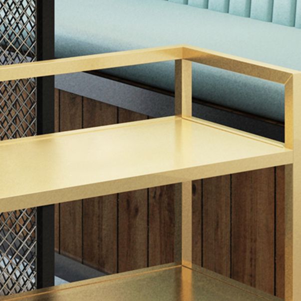 Contemporary Metal Prep Table 25.59"H Portable Prep Table for Dining Room