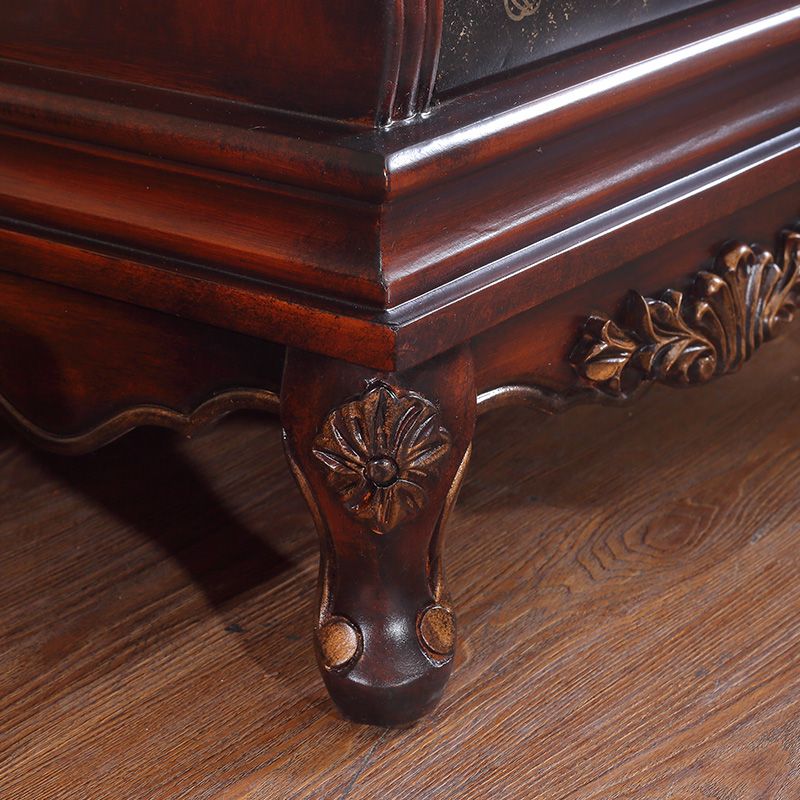 58.6" H Traditional Lingerie Chest Vertical Solid Wood Storage Chest