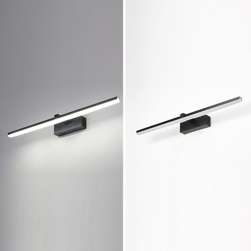 Straight Mirror Light Modern Colorful 1 Light Wall Sconce Fixture for Bedroom