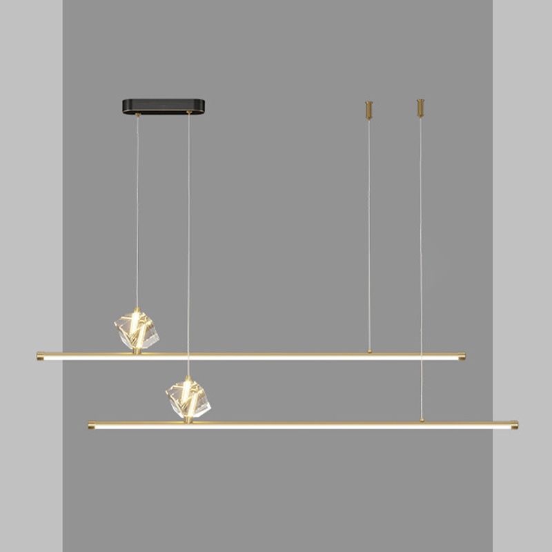 Creative Hanging Island Light Metal LED Hanging Lighting Fixture for Sitting Room